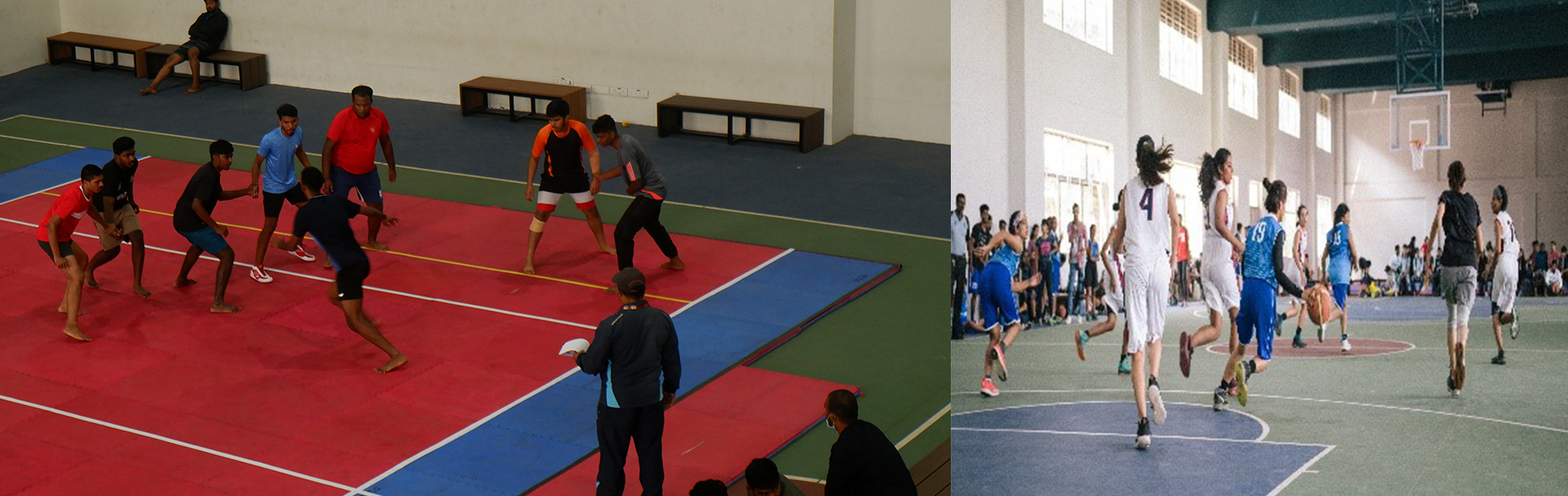 Magis Block Ground Floor - multipurpose indoor court for Basket Ball, Kabaddi and Throw Ball